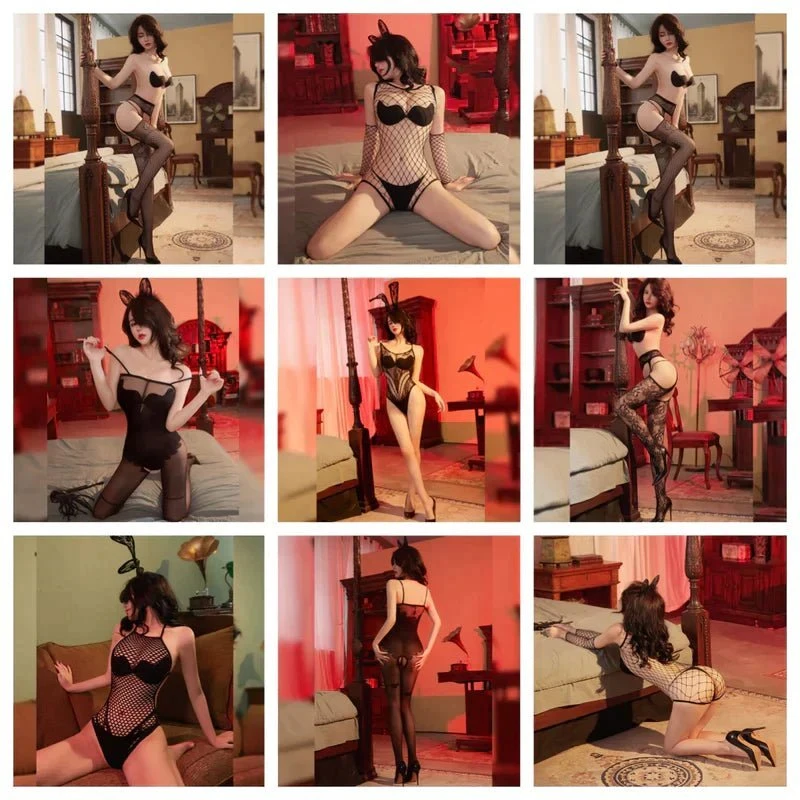 Fishnet Lingerie/stockings/panties summer sale surprise blessing bag (3 pieces) -8899