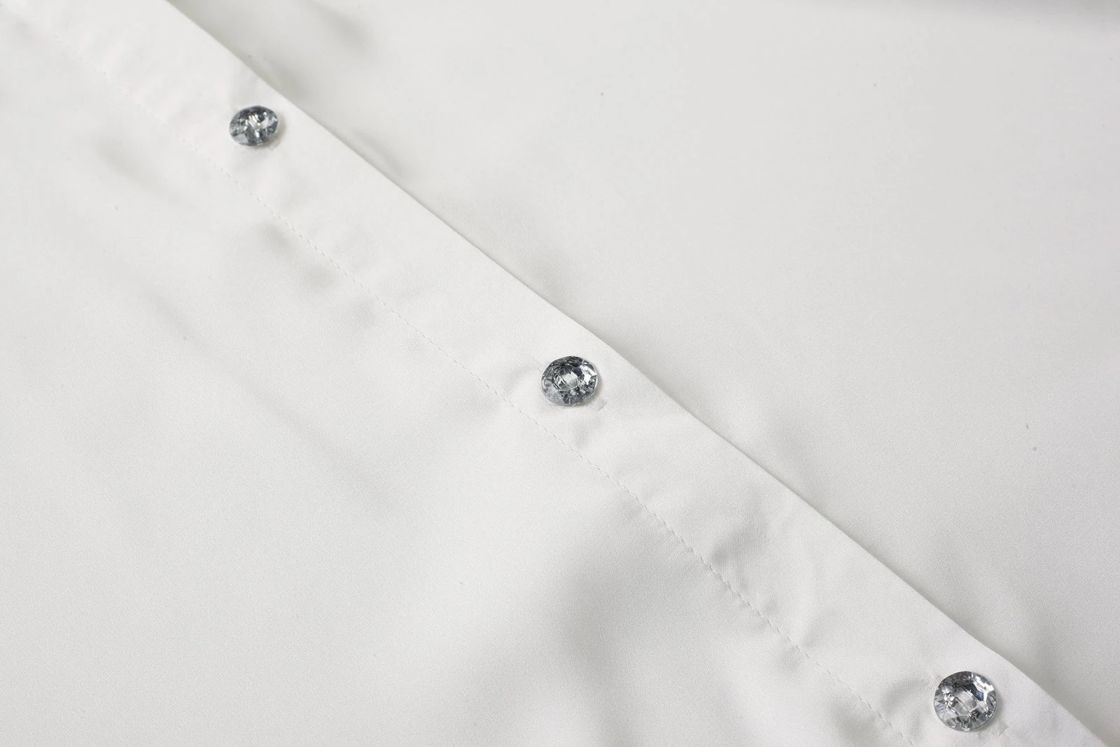 S-9 Ethereal Draped Satin Nightgown with Button-Down Over-sized Shirt - Image 13