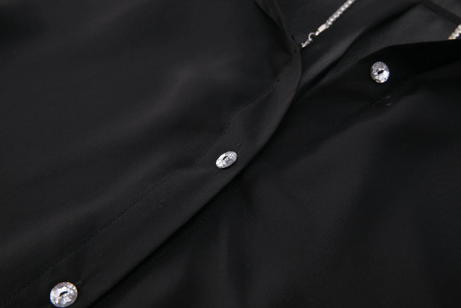 S-8 Sheer Elegance Button-Down Oversized Shirt Dress - Image 23